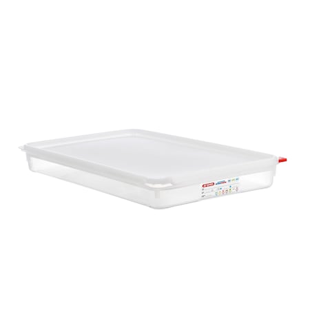 Araven AIRTIGHT CONTAINER POLYPROPYLENE GN1/1, 8.5qt TRANSPARENT, 20 7/8" X 12 3/4" X 2 1/2" 03044